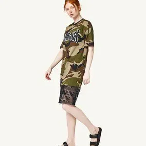 Adidas Originals Camo Lace Shirt Dress
